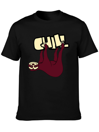 Chill Sloth Graphic Tee - Relaxed Fit