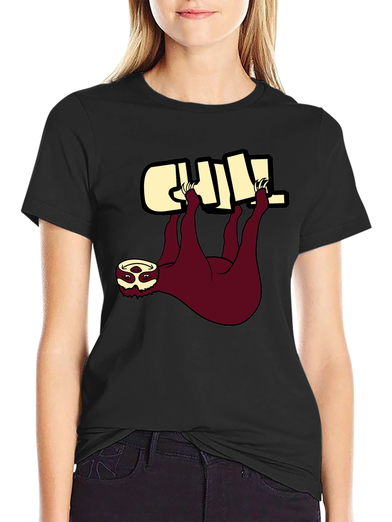 Chill Sloth Graphic Tee - Relaxed Fit