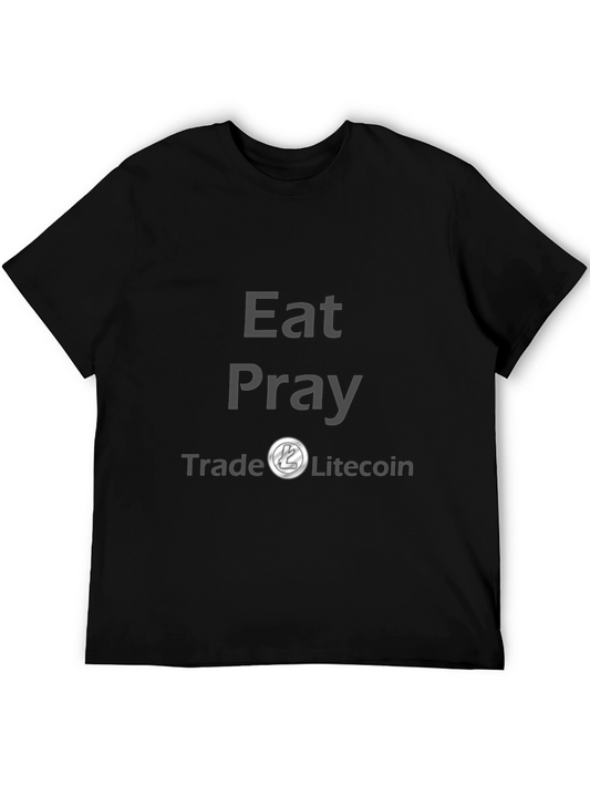 Eat Pray Trade Litecoin Tee - Crypto Investor Shirt