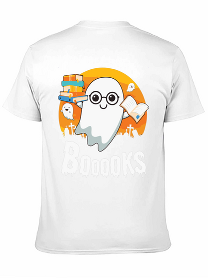 Booooks Halloween Reading Ghost T-Shirt