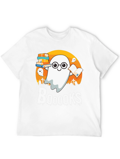 Booooks Halloween Reading Ghost T-Shirt