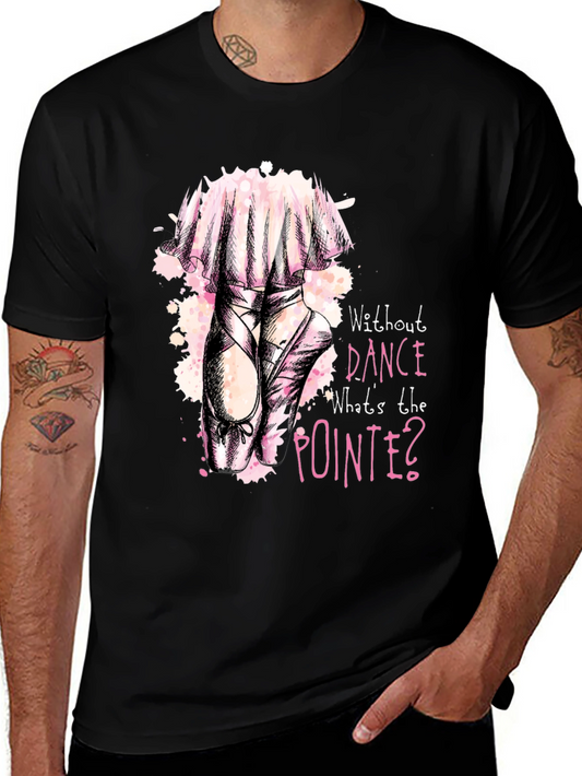 Dance Pointe Tee - Black Graphic T-Shirt