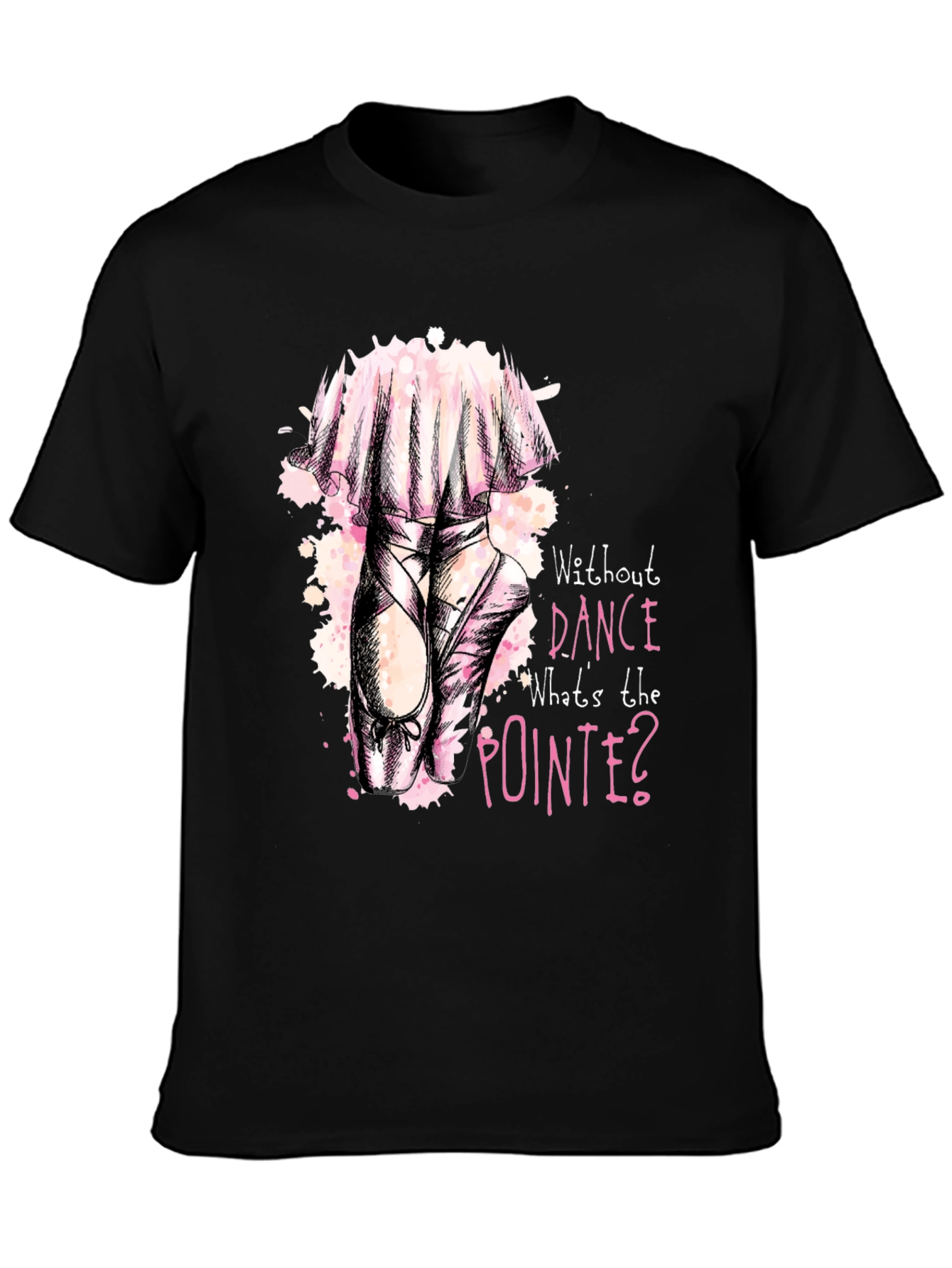 Dance Pointe Tee - Black Graphic T-Shirt