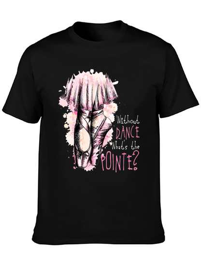 Dance Pointe Tee - Black Graphic T-Shirt