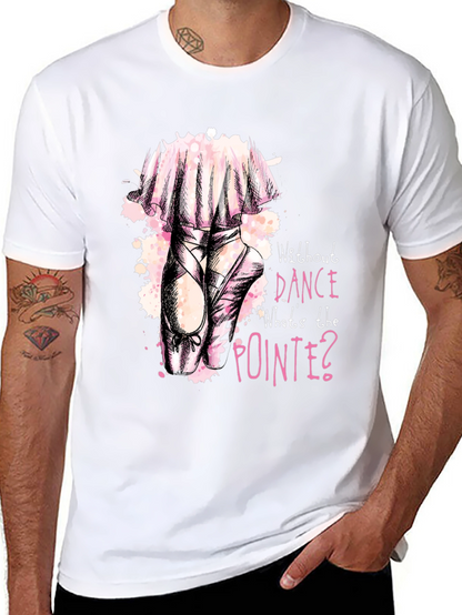 Dance Pointe Tee - Black Graphic T-Shirt
