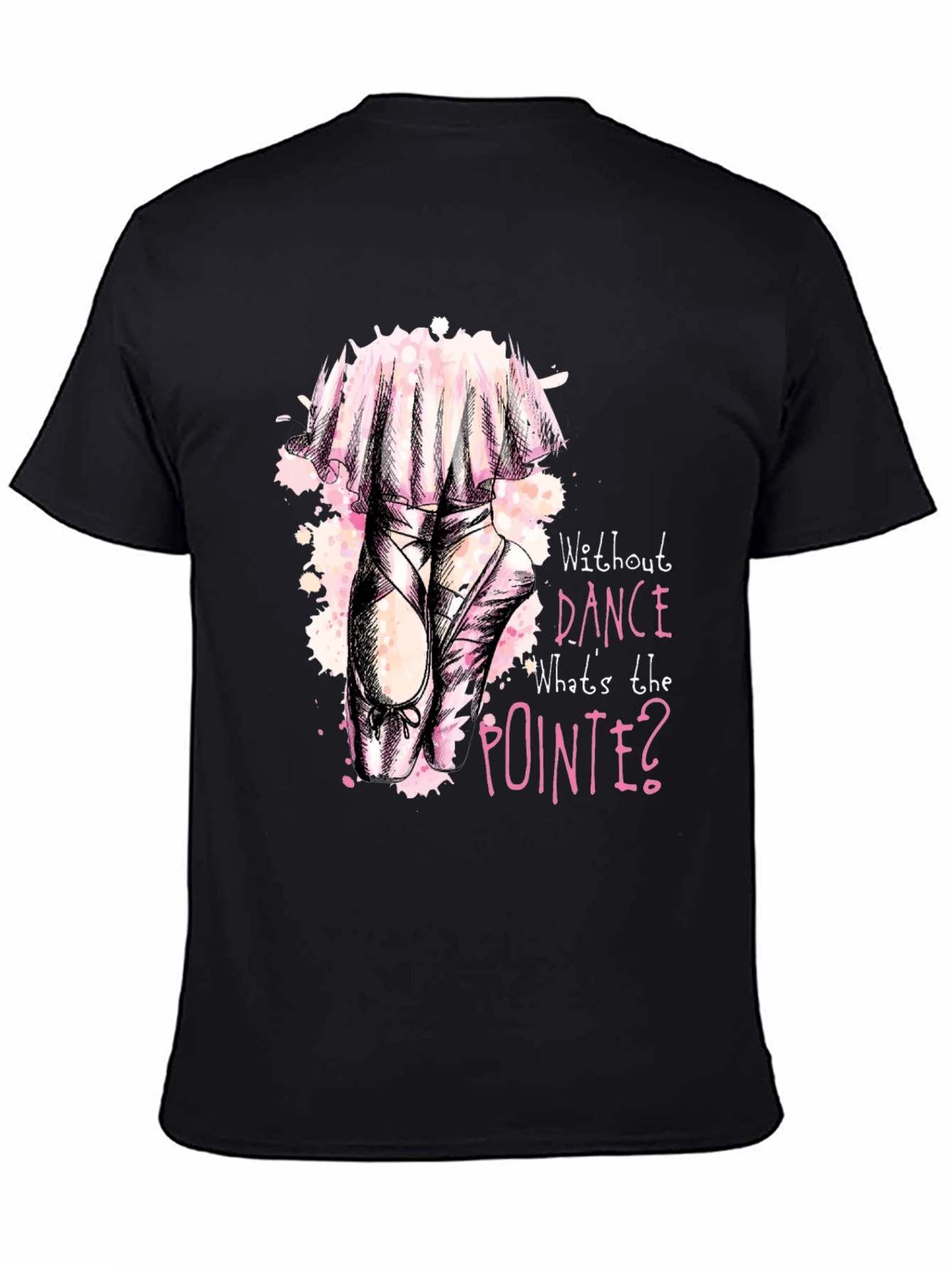 Dance Pointe Tee - Black Graphic T-Shirt