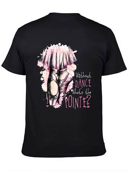 Dance Pointe Tee - Black Graphic T-Shirt
