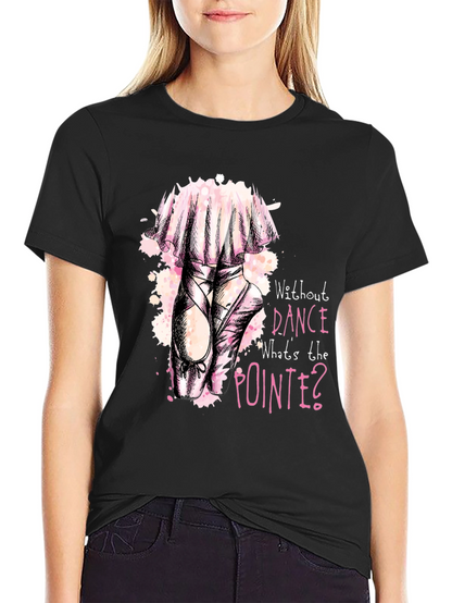 Dance Pointe Tee - Black Graphic T-Shirt