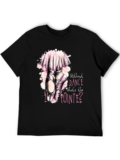 Dance Pointe Tee - Black Graphic T-Shirt