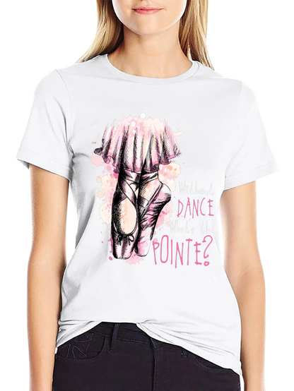 Dance Pointe Tee - Black Graphic T-Shirt