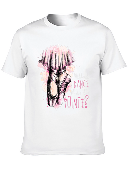 Dance Pointe Tee - Black Graphic T-Shirt