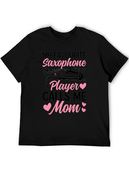 Saxophone Mom T-Shirt - Musical Gift for Mothers
