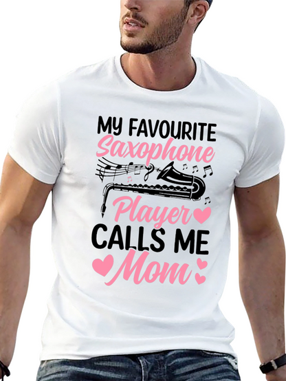 Saxophone Mom T-Shirt - Musical Gift for Mothers