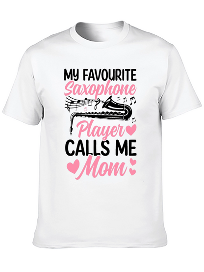 Saxophone Mom T-Shirt - Musical Gift for Mothers