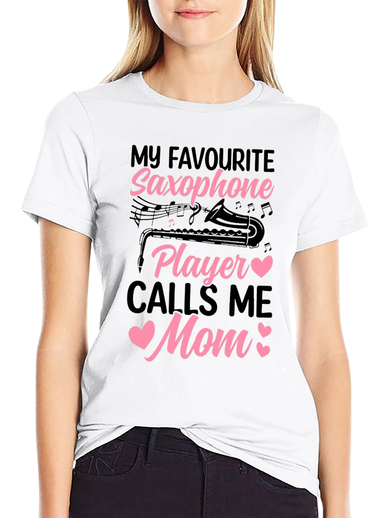 Saxophone Mom T-Shirt - Musical Gift for Mothers