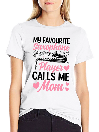 Saxophone Mom T-Shirt - Musical Gift for Mothers