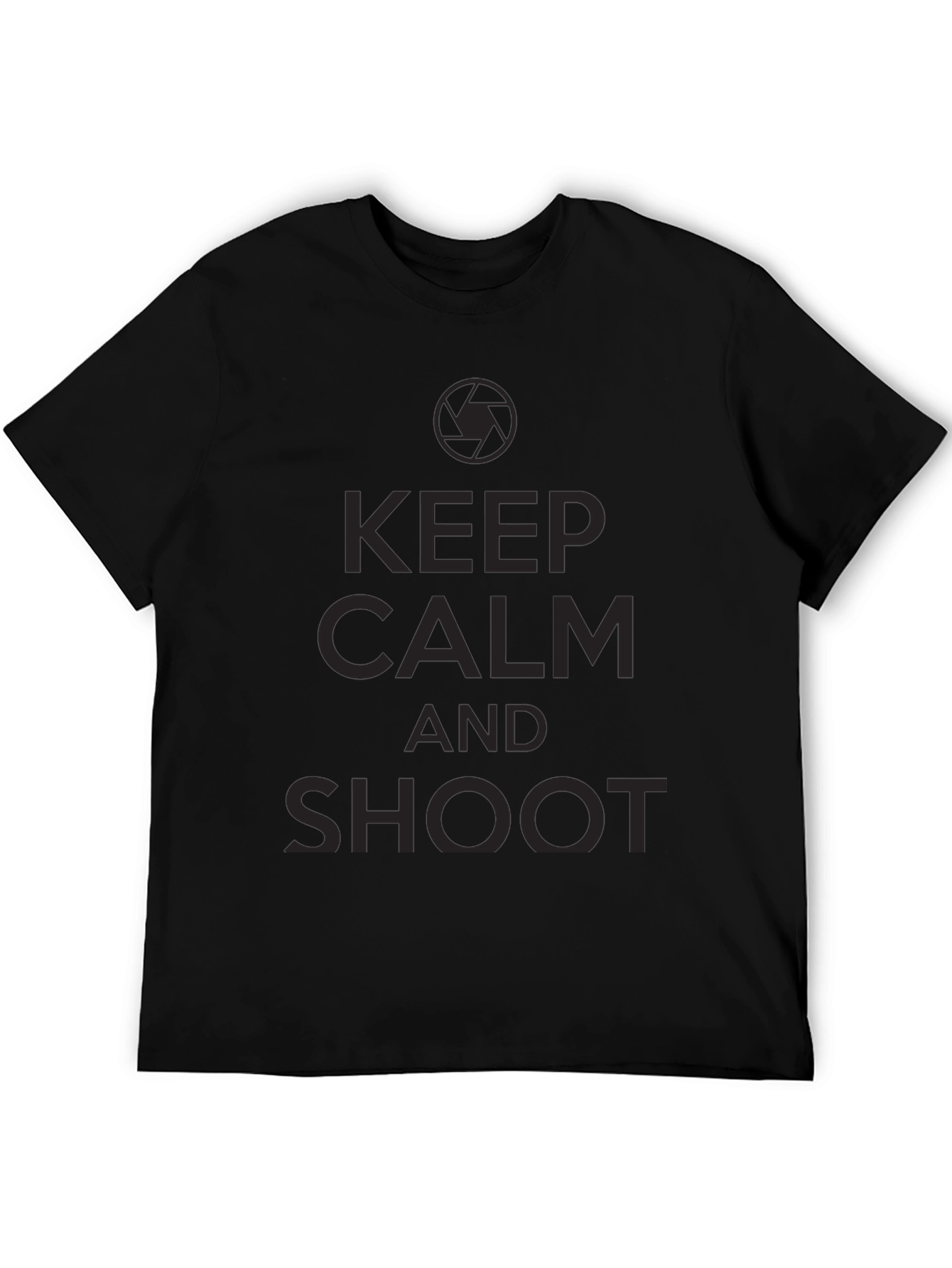 Keep Calm and Shoot Black T-Shirt