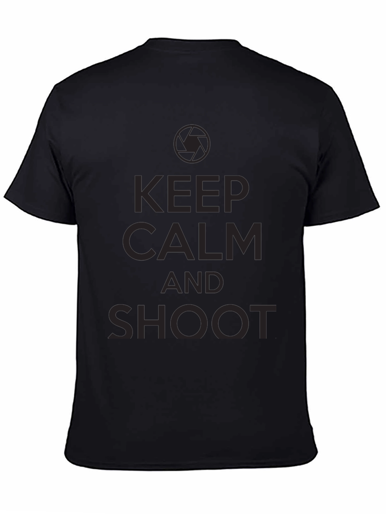 Keep Calm and Shoot Black T-Shirt