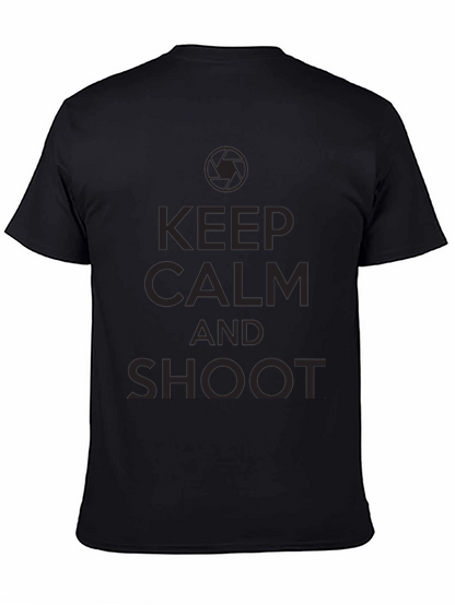 Keep Calm and Shoot Black T-Shirt