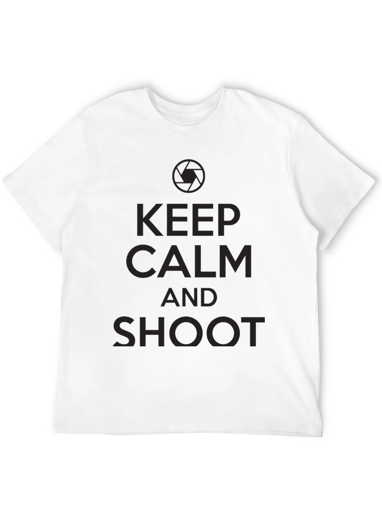 Keep Calm and Shoot Black T-Shirt