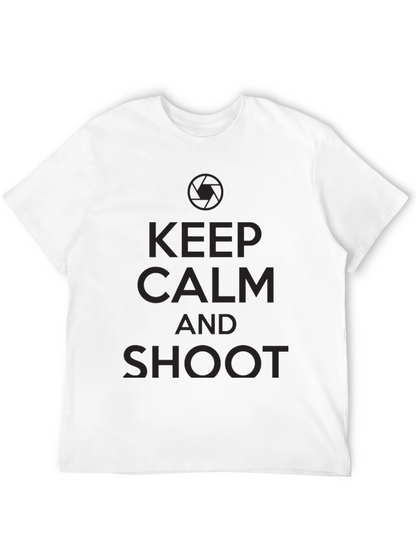 Keep Calm and Shoot Black T-Shirt