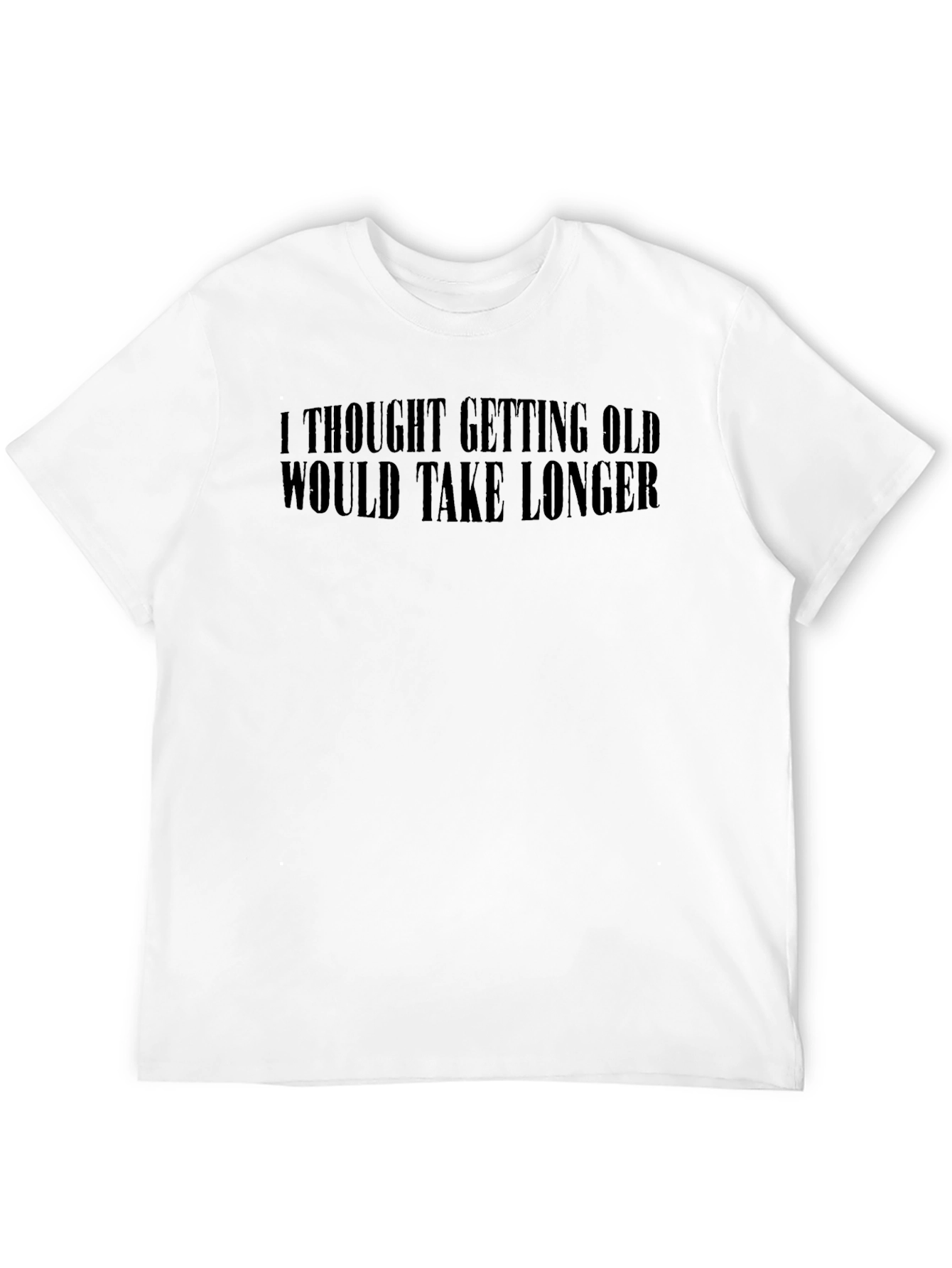 Funny Getting Old Black Graphic Tee