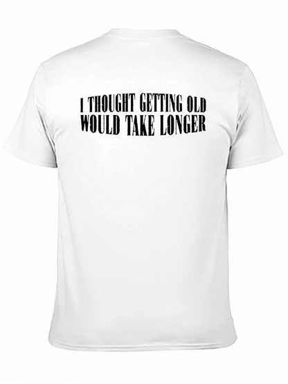 Funny Getting Old Black Graphic Tee