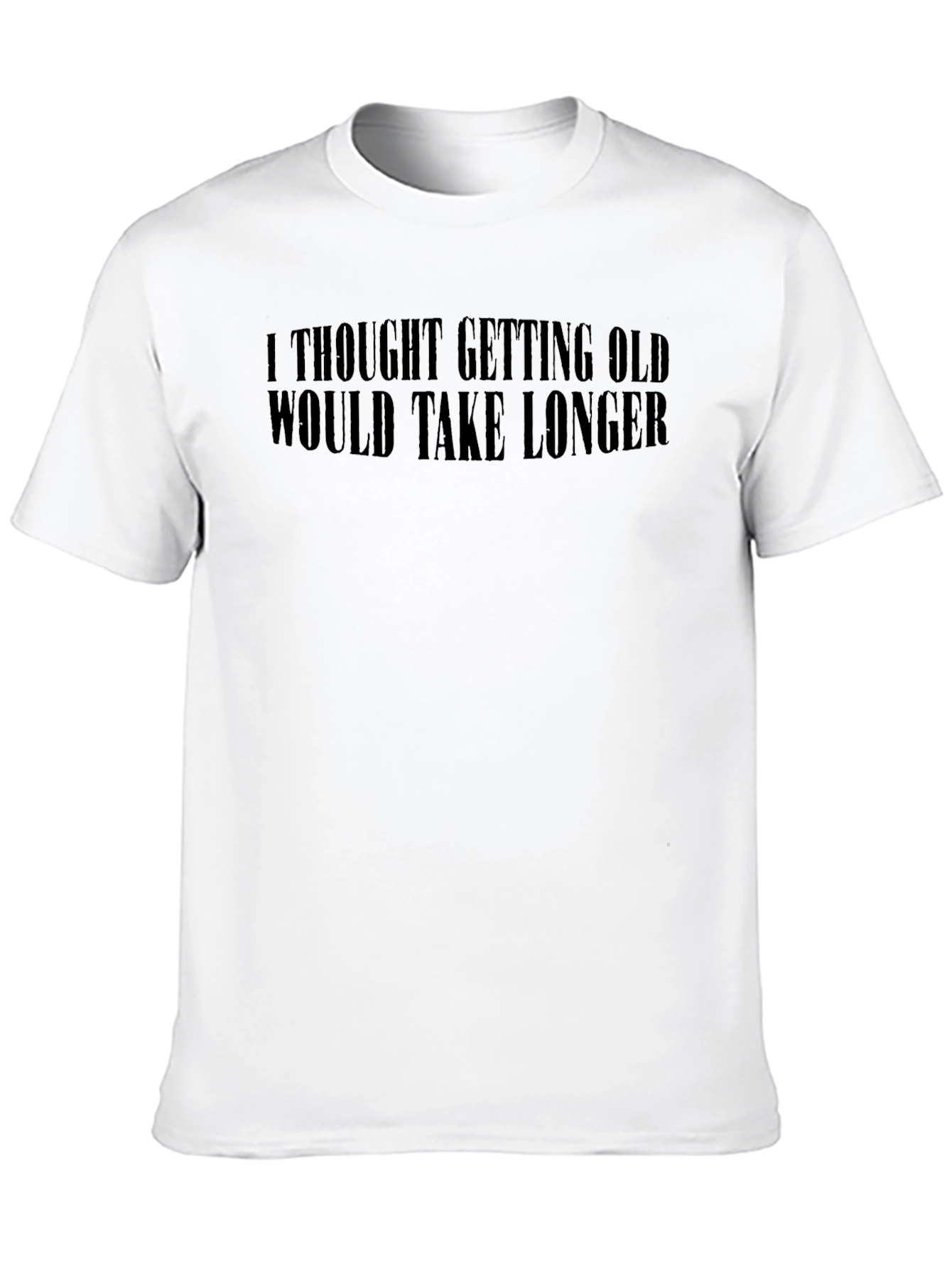 Funny Getting Old Black Graphic Tee