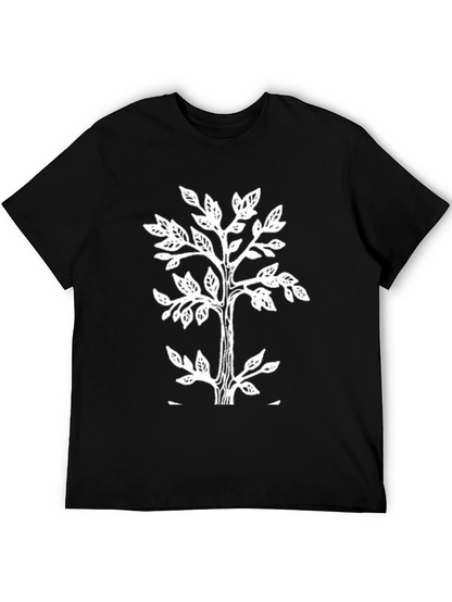 Tree Graphic Print T-Shirt - Stylish Casual Wear