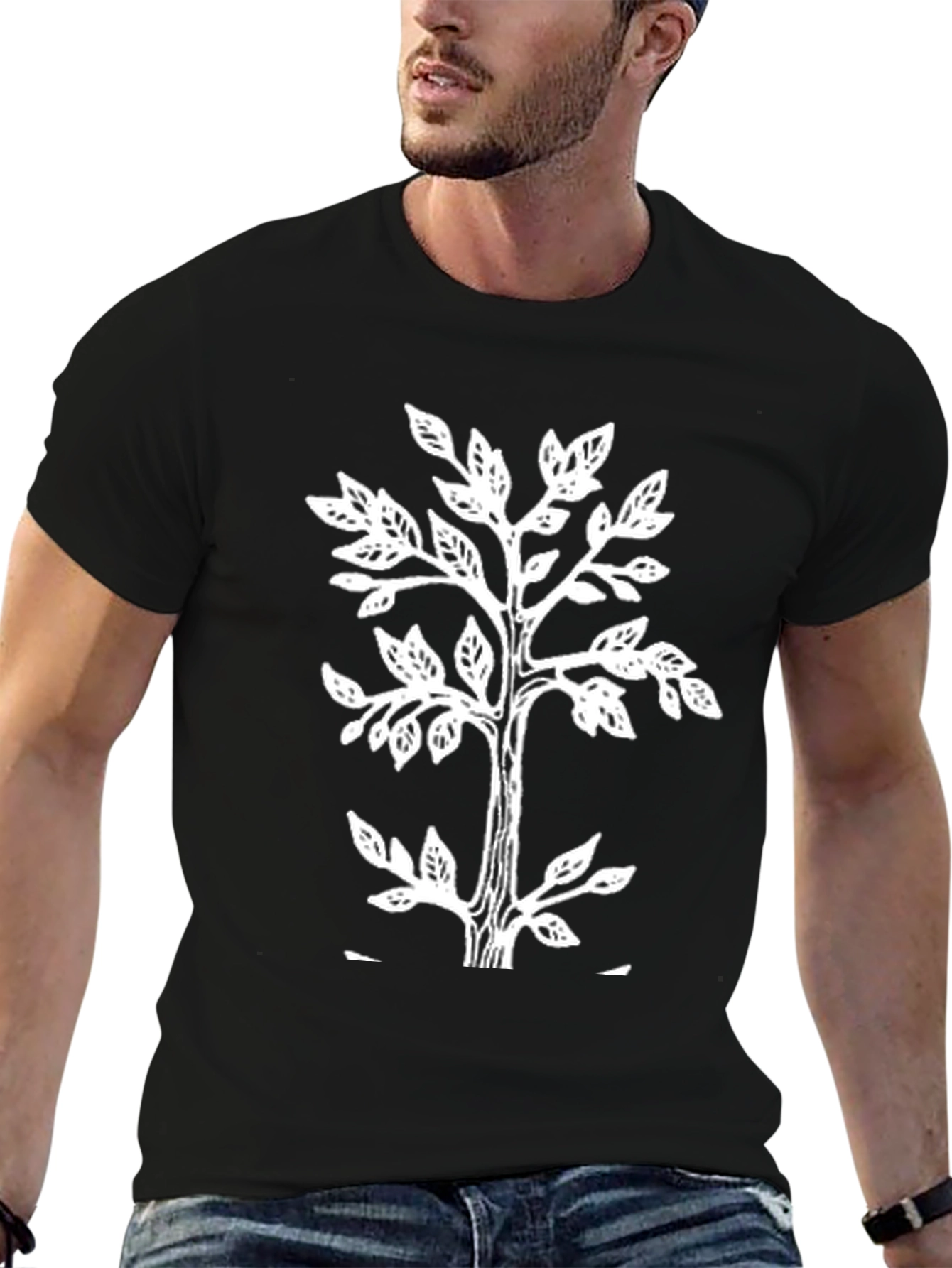 Tree Graphic Print T-Shirt - Stylish Casual Wear