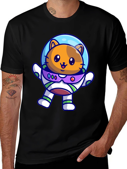 Astronaut Cat T-Shirt - Space Adventure Tee