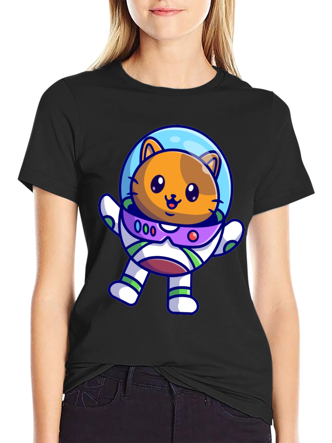 Astronaut Cat T-Shirt - Space Adventure Tee