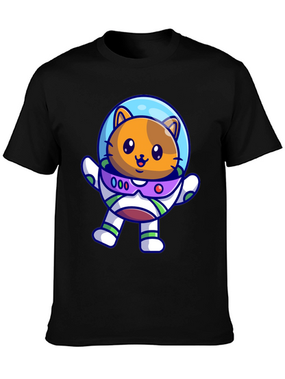 Astronaut Cat T-Shirt - Space Adventure Tee