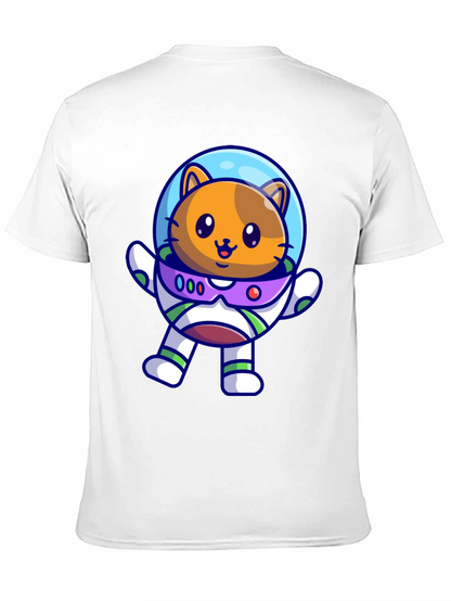 Astronaut Cat T-Shirt - Space Adventure Tee