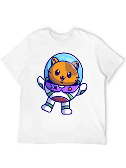 Astronaut Cat T-Shirt - Space Adventure Tee
