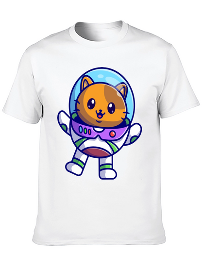 Astronaut Cat T-Shirt - Space Adventure Tee