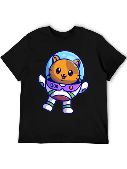 Astronaut Cat T-Shirt - Space Adventure Tee