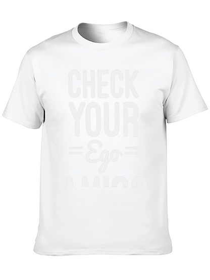 Check Your Ego Amigo Black Graphic Tee