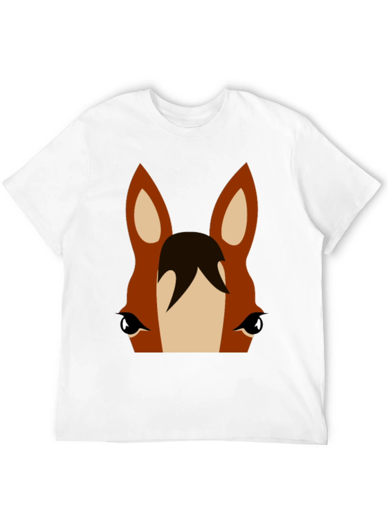 Horse Face Graphic Tee - Unisex Black T-Shirt