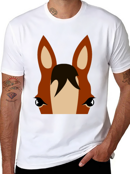 Horse Face Graphic Tee - Unisex Black T-Shirt