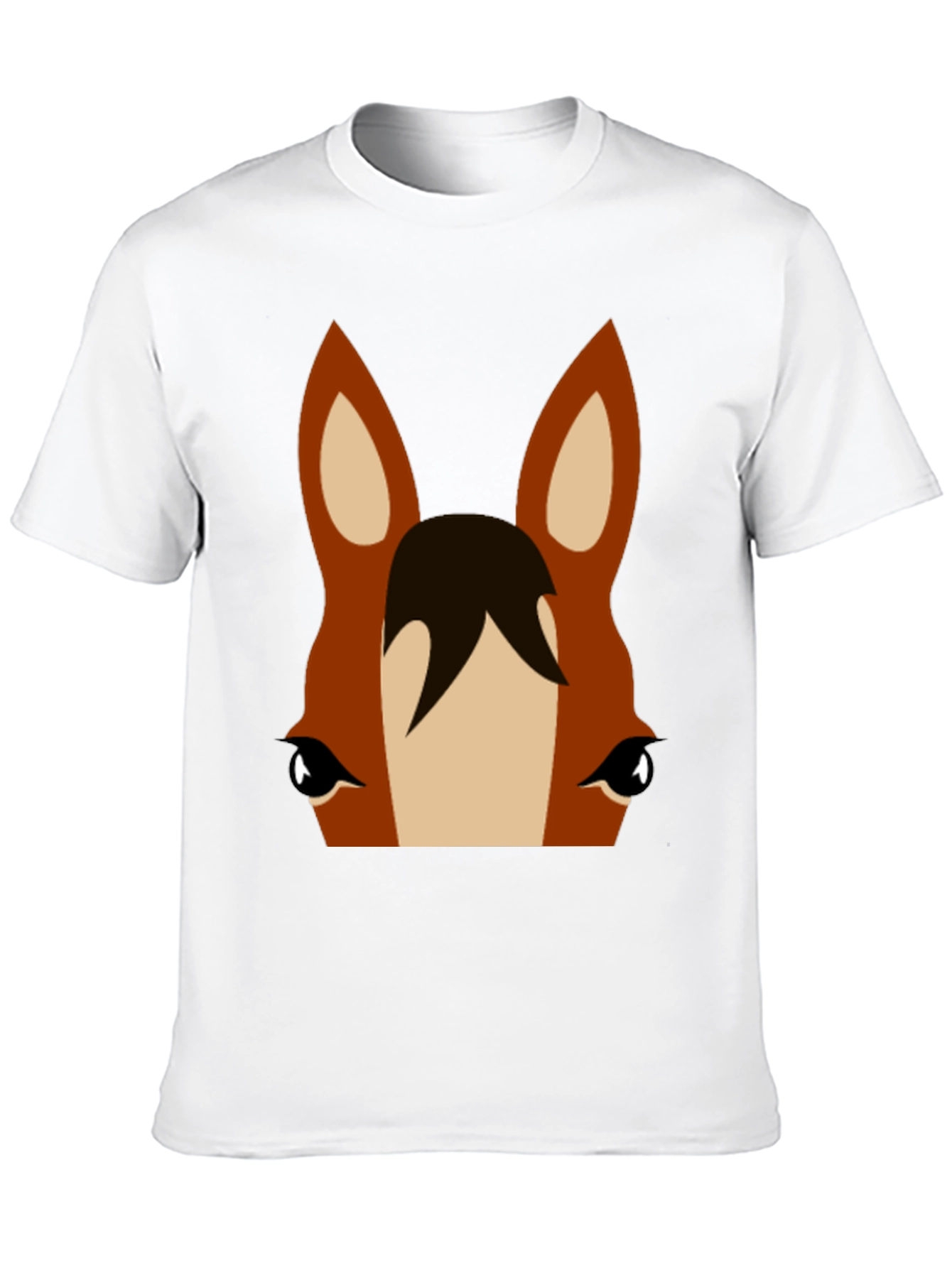 Horse Face Graphic Tee - Unisex Black T-Shirt