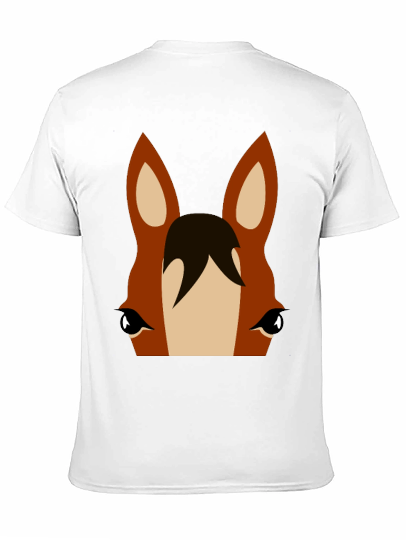 Horse Face Graphic Tee - Unisex Black T-Shirt