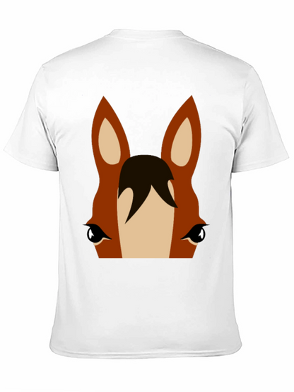 Horse Face Graphic Tee - Unisex Black T-Shirt