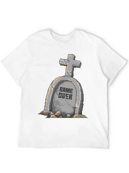 Game Over Tombstone Pixel Art T-Shirt