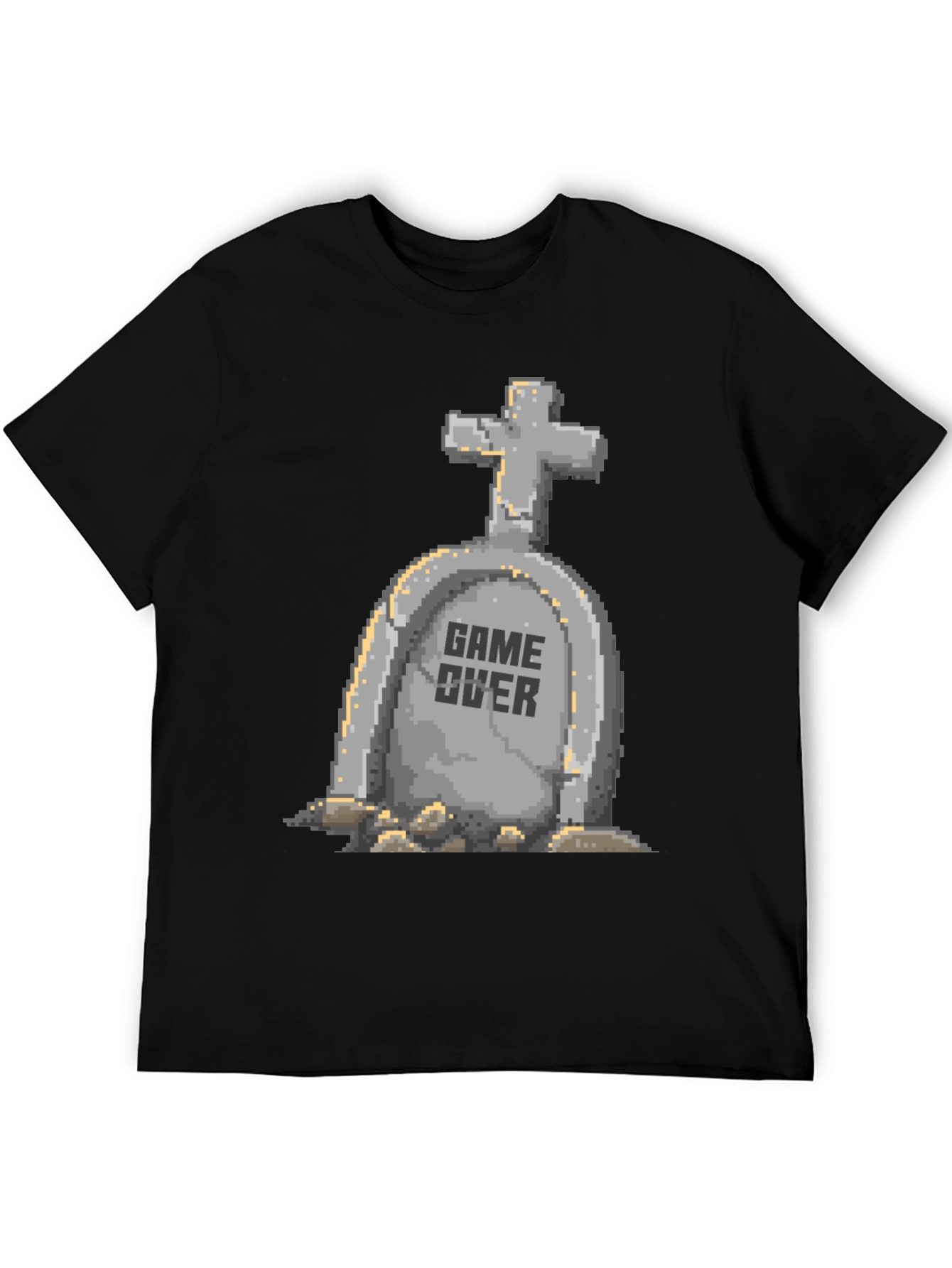 Game Over Tombstone Pixel Art T-Shirt