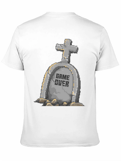 Game Over Tombstone Pixel Art T-Shirt