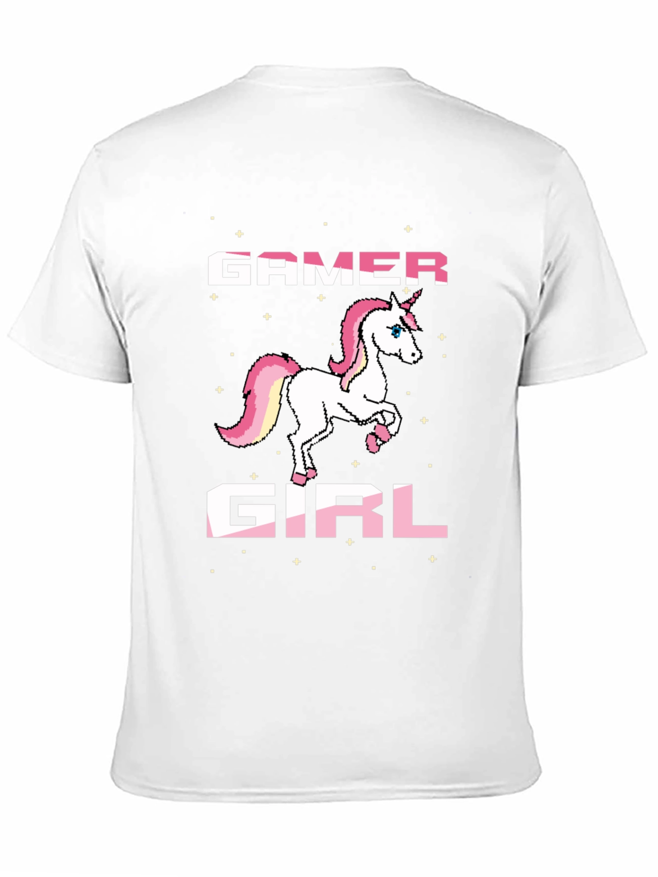 Gamer Girl Unicorn Black T-Shirt