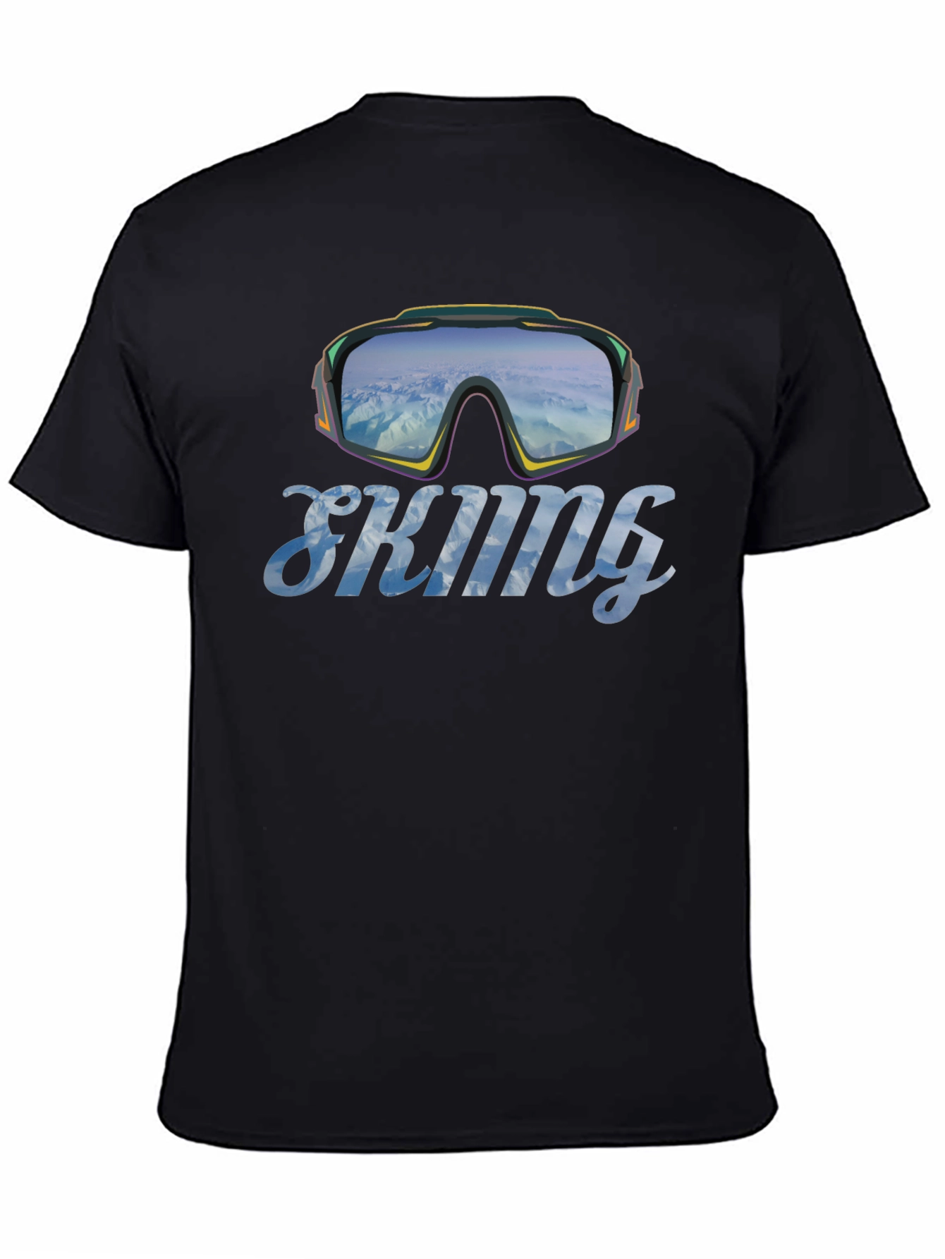 Skiing Goggles Graphic T-Shirt - Mountain Adventure Tee