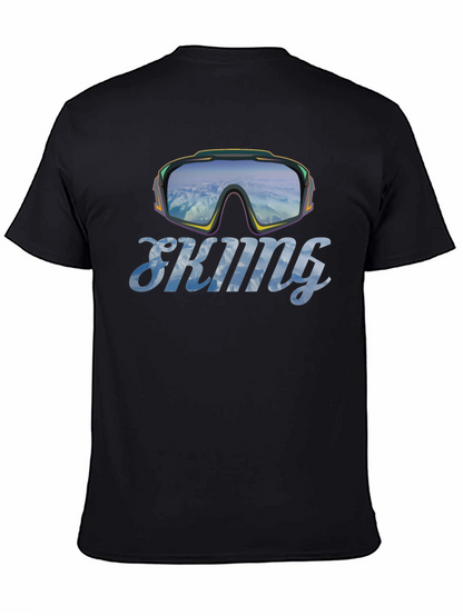 Skiing Goggles Graphic T-Shirt - Mountain Adventure Tee