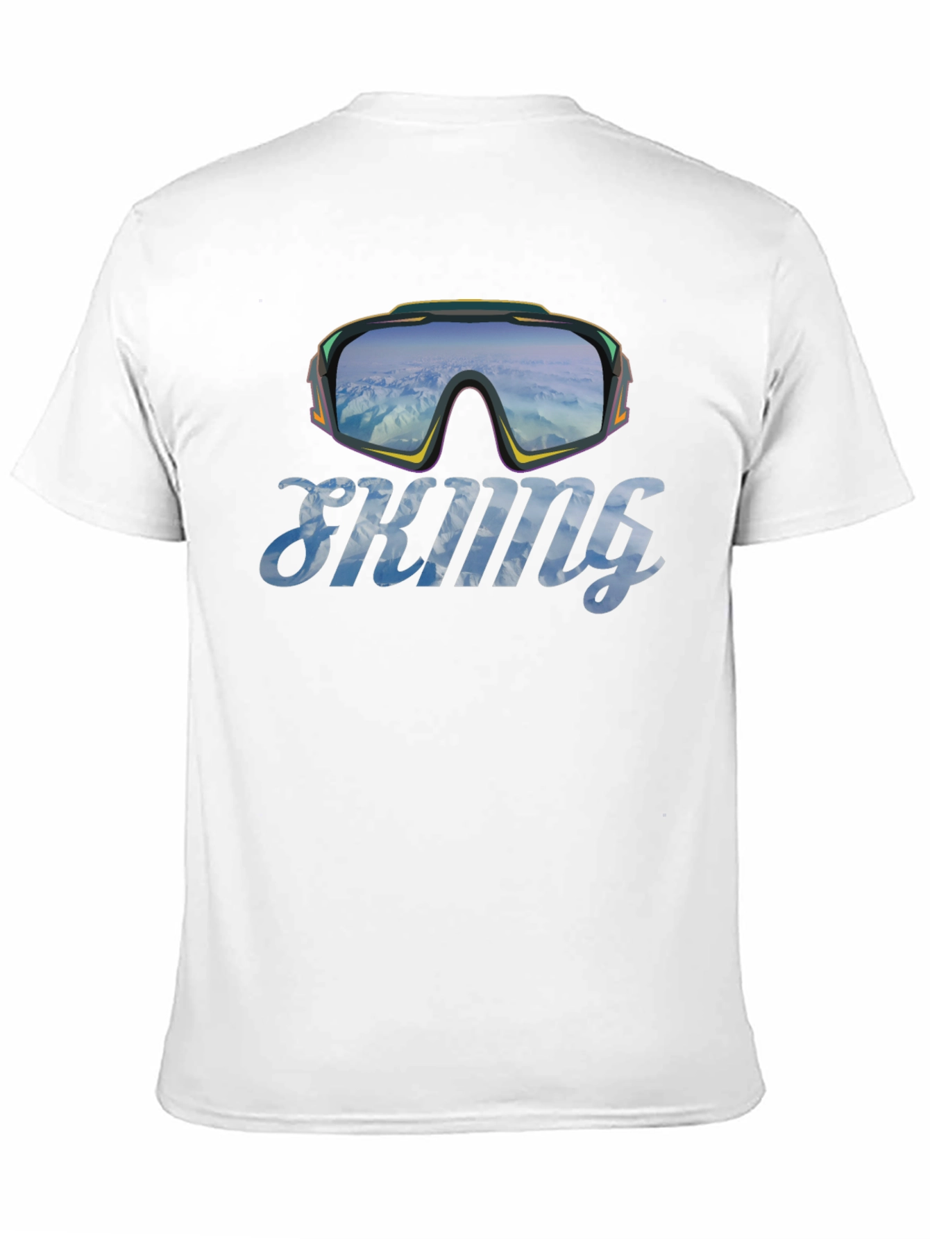 Skiing Goggles Graphic T-Shirt - Mountain Adventure Tee